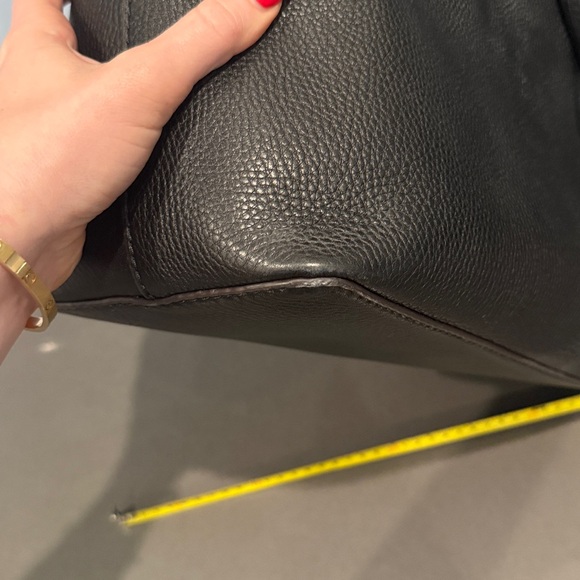 Tory Burch Black Pebbled Leather Tote - Picture 12 of 16
